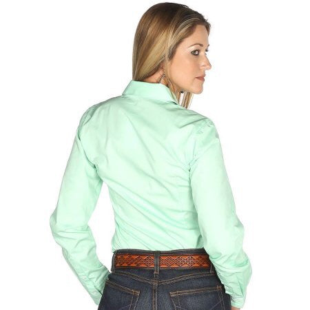 Cinch Ladies Mint Green Button Up Shirt