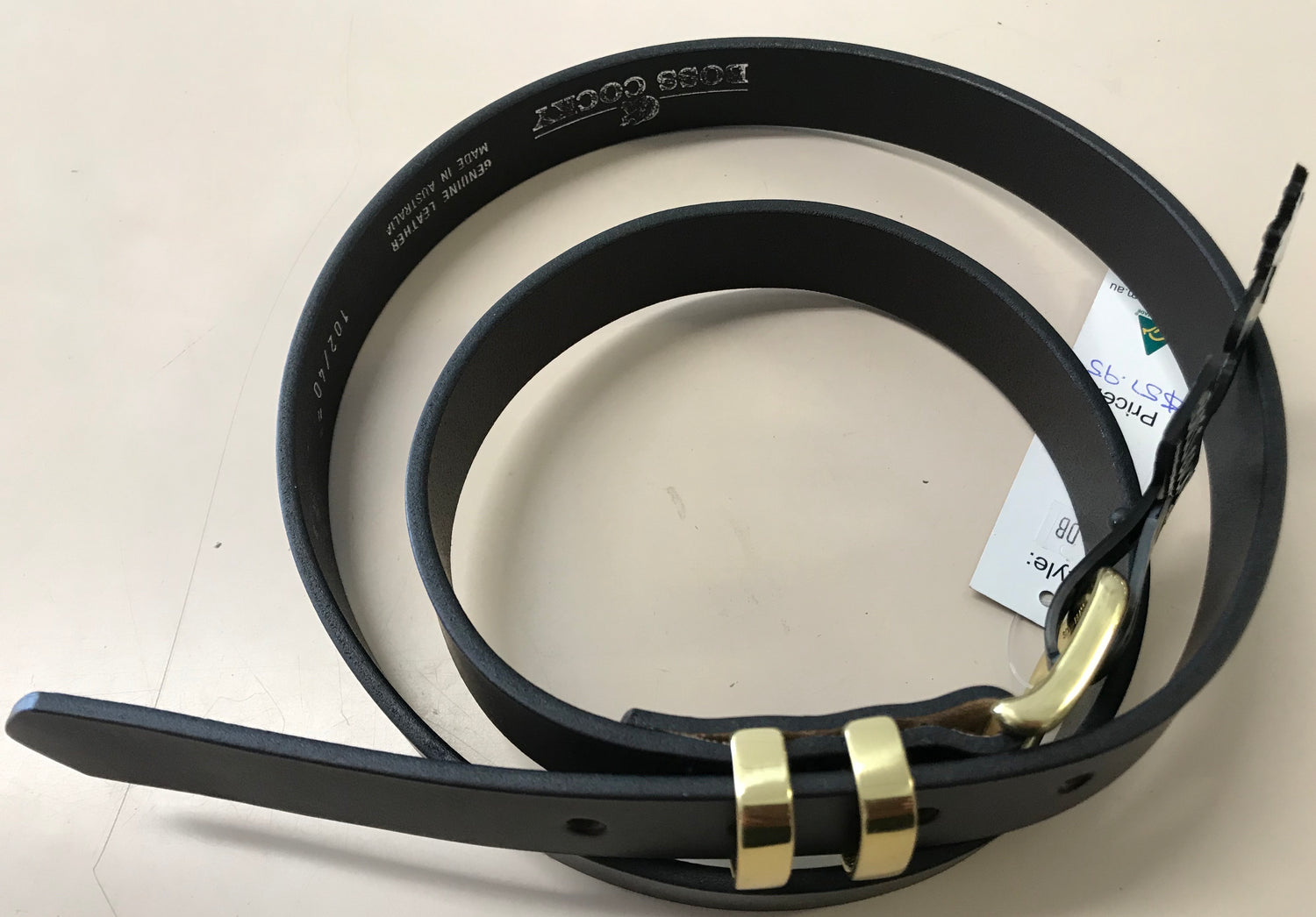 Boss Cocky Ladies Muster Double Loop Brown Leather Belt