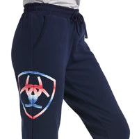 Ariat Ladies Real Jogger Sweatpants - Navy