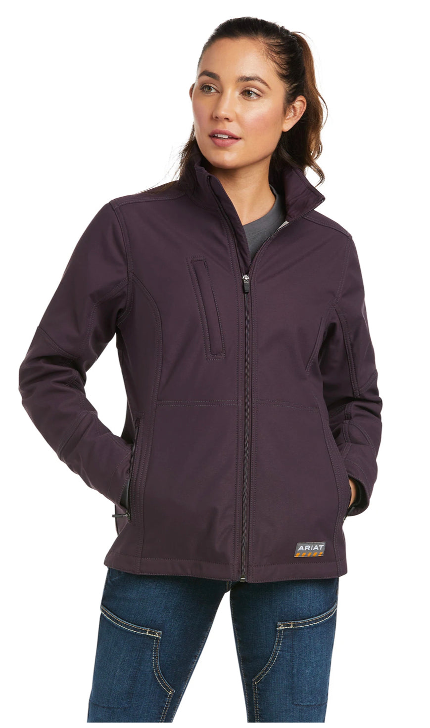 Ariat Ladies Rebar Duracanvas Insulated Jacket Plum Perfect 10037589