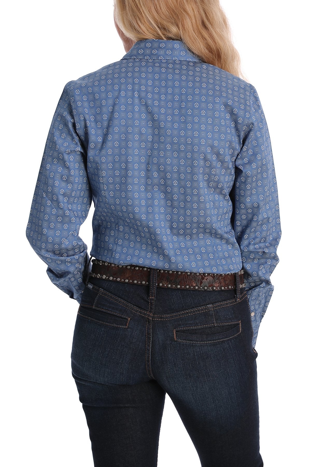 Cinch Ladies Corn Flower Blue Shirt