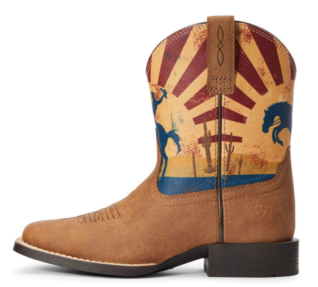 Ariat Boys Dinero Tan Sunset Scene