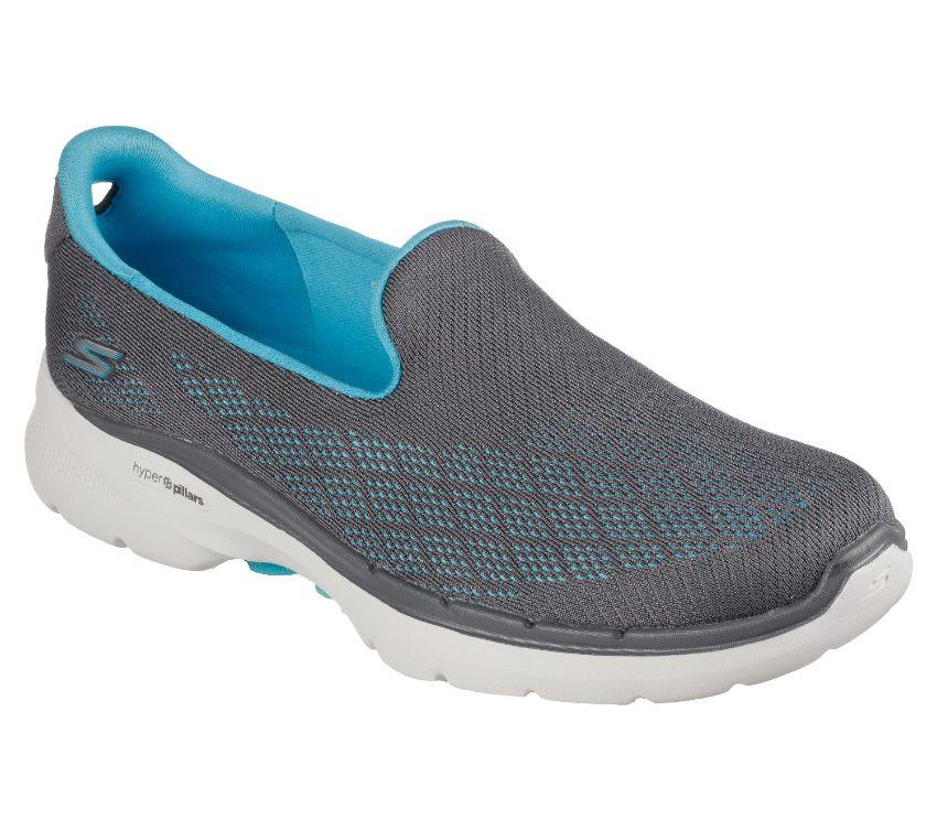 Skechers Go Walk - Cosmic Force - Charcoal/Aqua