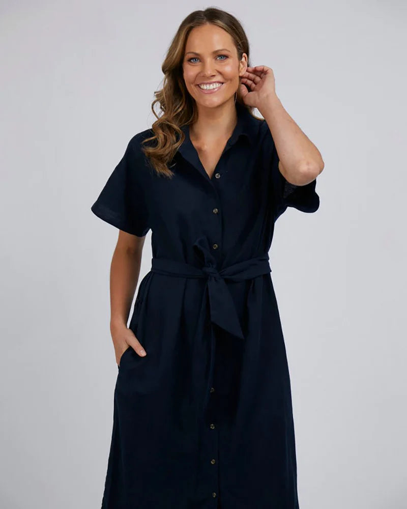 Elm Ladies Sage Relaxed Shirt Dress