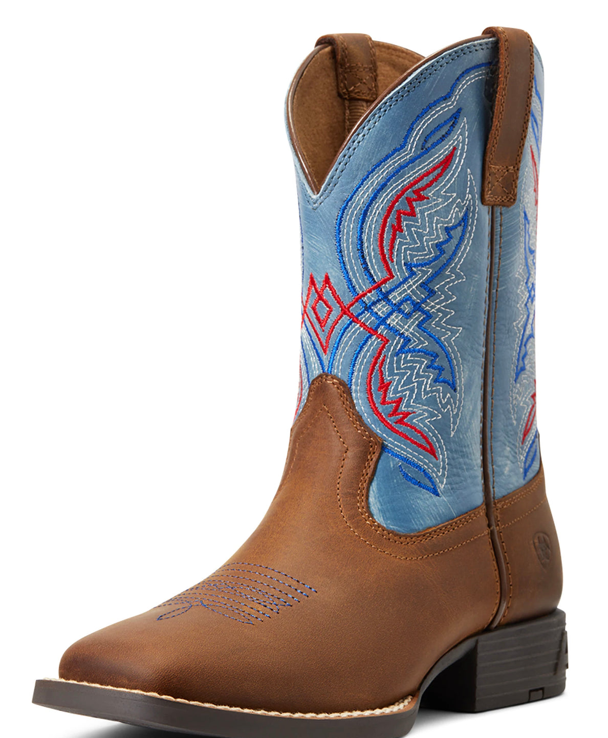 Ariat Kids Child Kicker Distressed Brown Stone Blue Boot