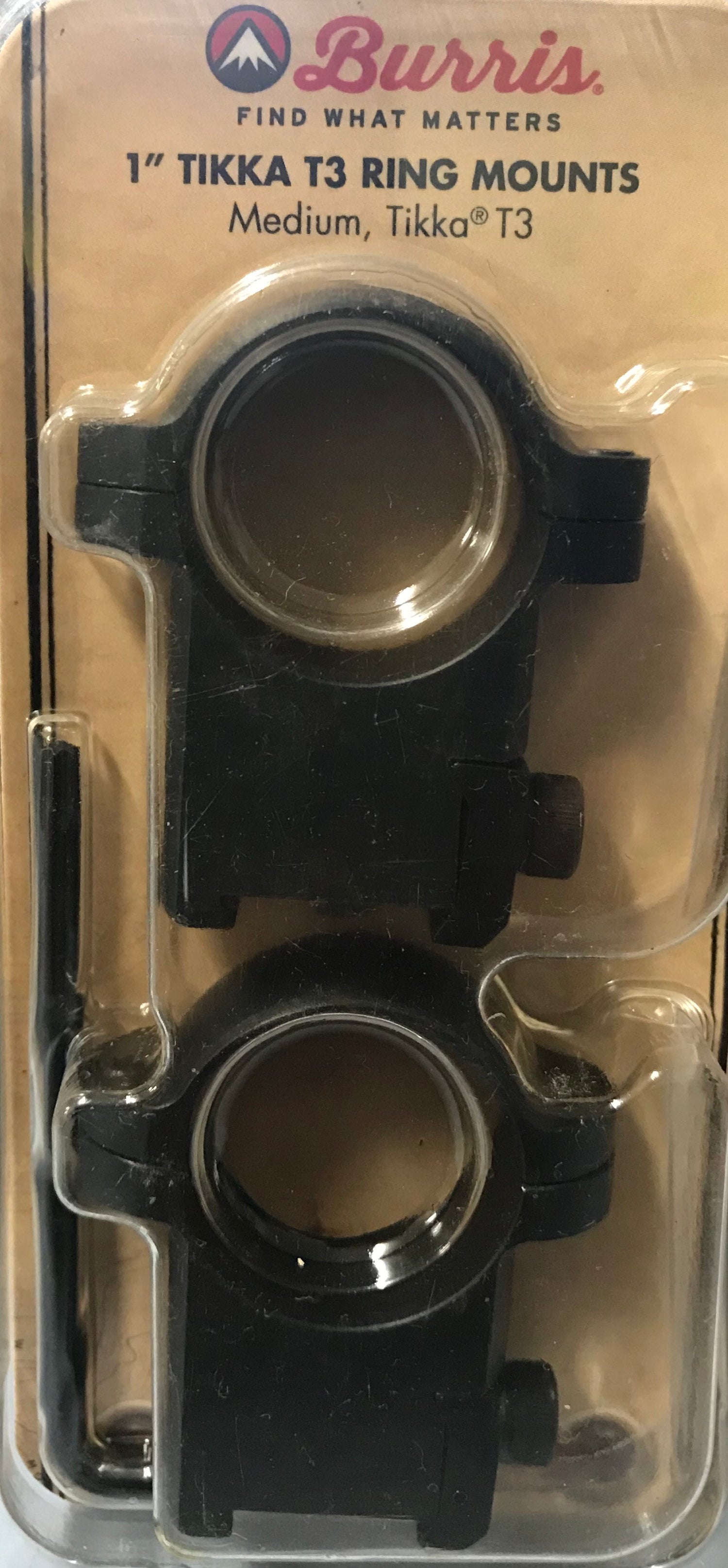 Burris 1” 25mm Tikka T3 Ring Mount Medium Blued