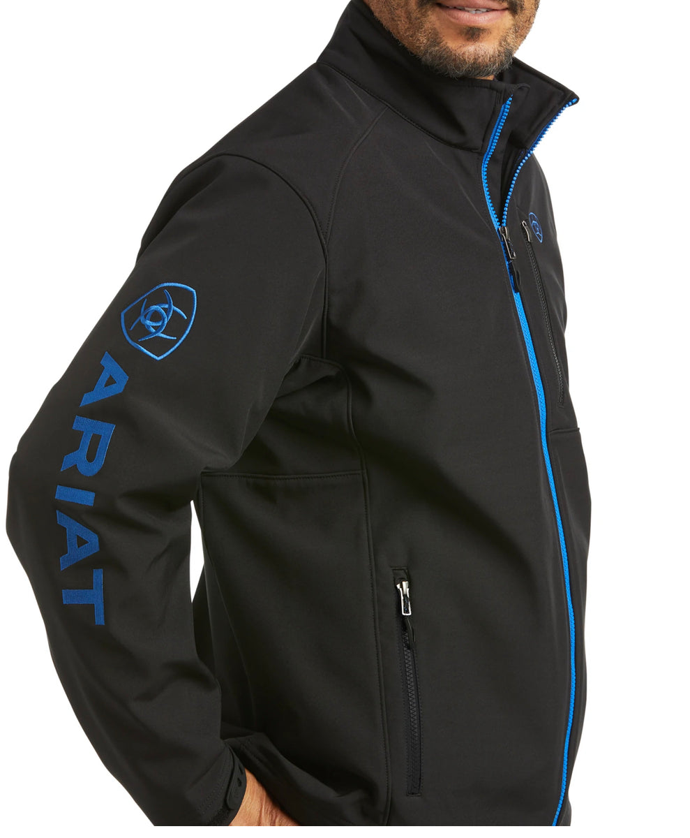 Ariat men's black outlet logo 2.0 softshell jacket