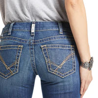 Ariat Ladies Real Mid Rise Boot Cut Arrow Fit Virginia Jeans