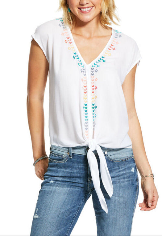 Ariat Ladies Bonnie Top - White