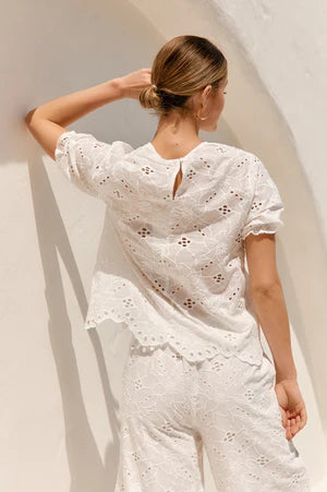 Adorne Ladies Willow Broderie Top