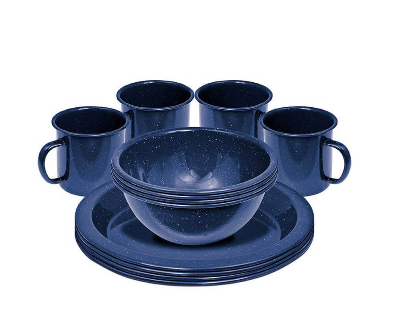 Campfire 12 Piece Enamel Dinner Set