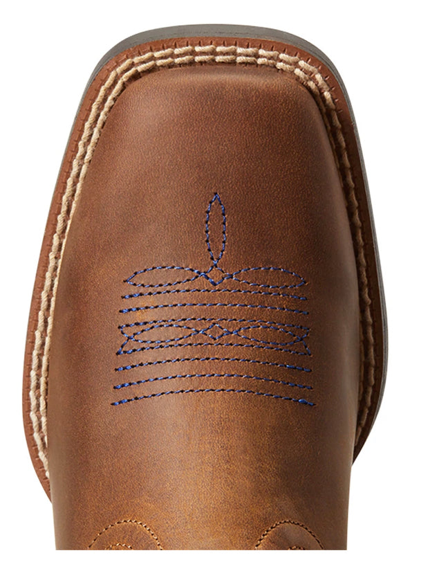 Ariat Kids Child Kicker Distressed Brown Stone Blue Boot