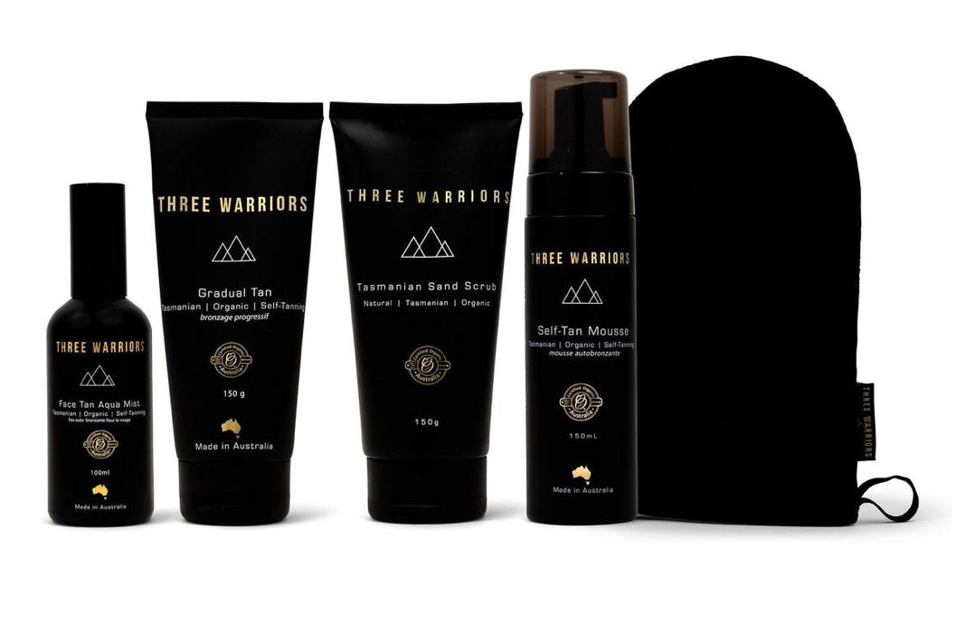 Three Warriors Tan Products