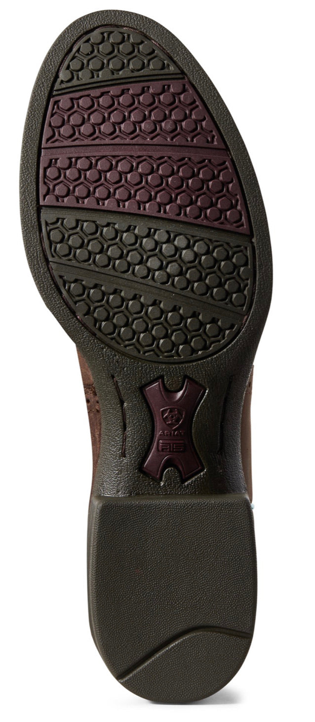 Ariat Ladies Heritage Stockman Driftwood Brown / Pastel Pink C Fitting 10029762