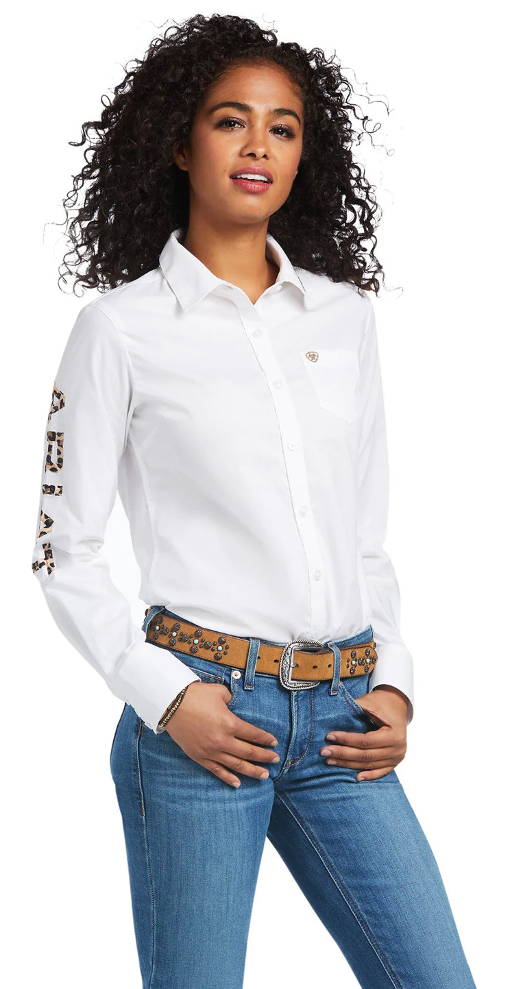 Ariat Ladies Kirby Stretch Shirt - White