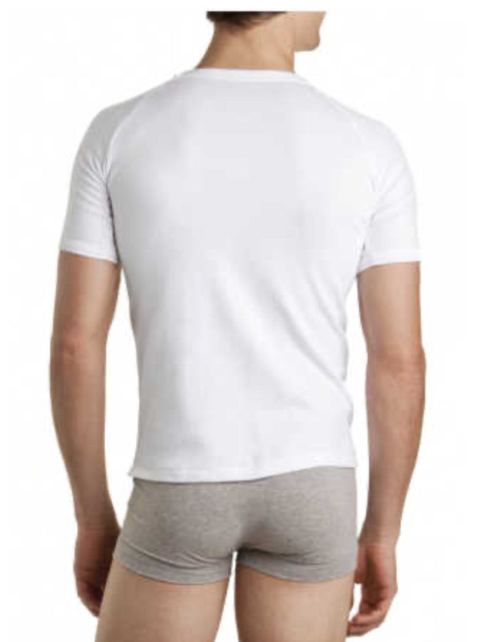 Bonds Mens Raglan Crew Neck Tee White