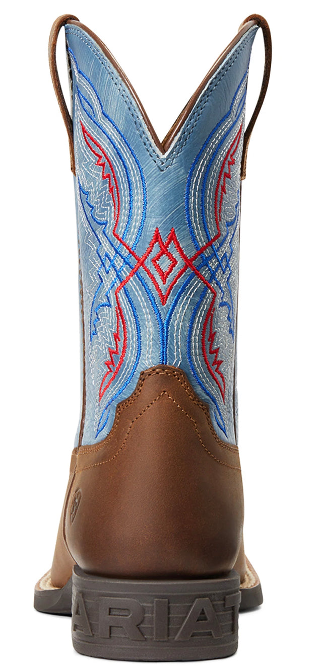 Ariat Kids Child Kicker Distressed Brown Stone Blue Boot