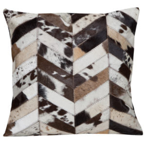 The Design Edge Cow Hide Chevron hairon Cushion Covers