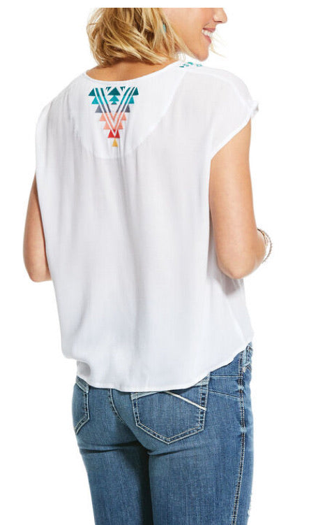 Ariat Ladies Bonnie Top - White