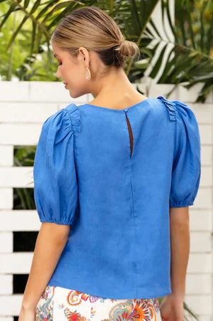 Adorne Ladies Giselle Linen Top