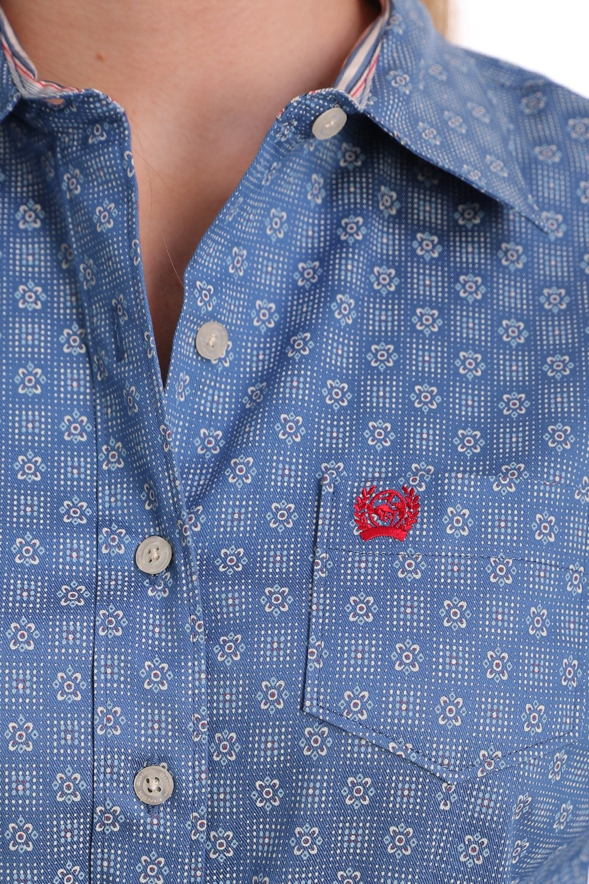 Cinch Ladies Corn Flower Blue Shirt
