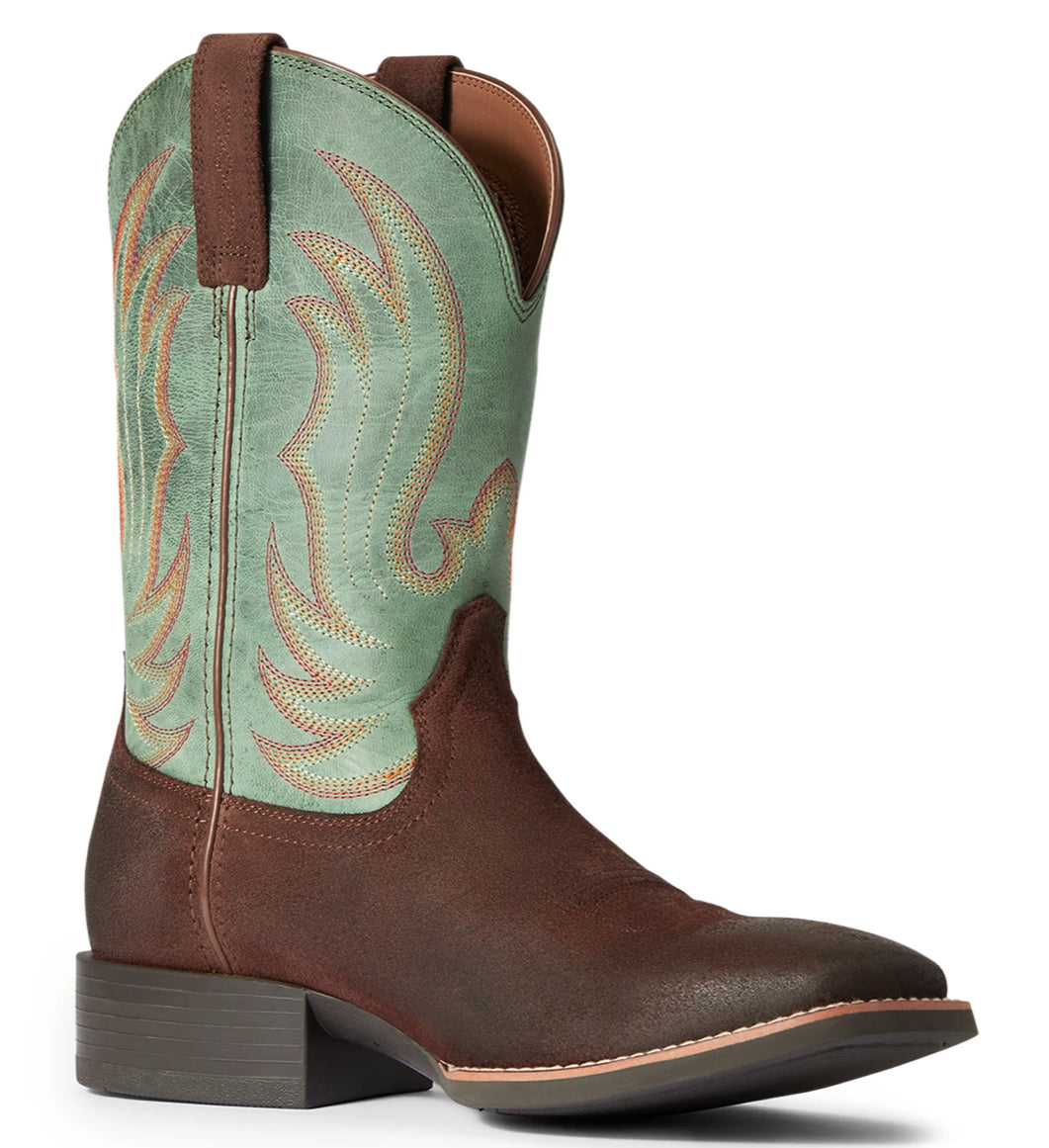 Ariat Mens Sport Carson Mahogany in Suede / Creek Water 10038360