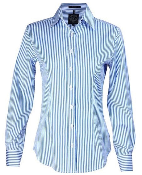 Pilbara Collection Ladies Classic Fit Strip L/S Shirt