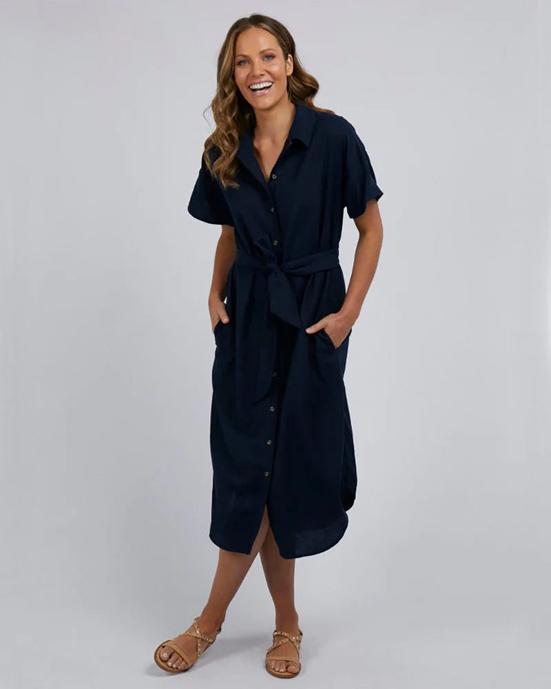 Elm Ladies Sage Relaxed Shirt Dress