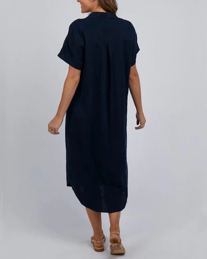 Elm Ladies Sage Relaxed Shirt Dress