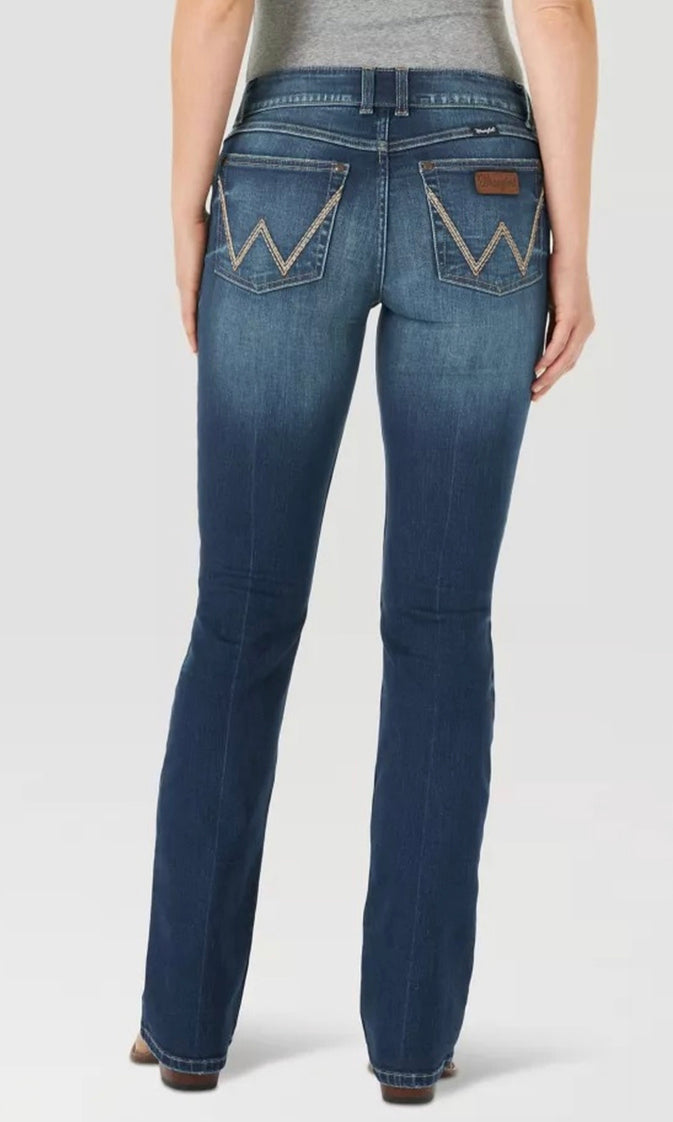 Wrangler Ladies Retro Mae Mid Rise Jeans 09MWZPV34