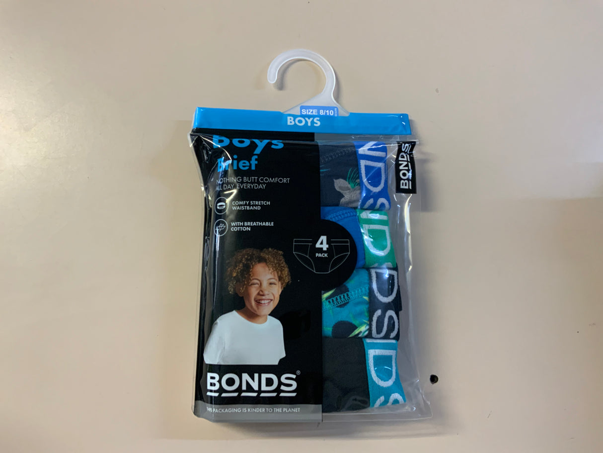 Bonds Boys Brief 4 Pack