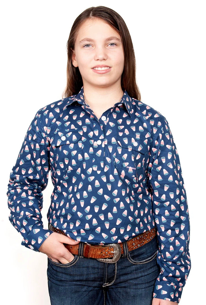 Just Country Girls Harper Printed Work Shirts