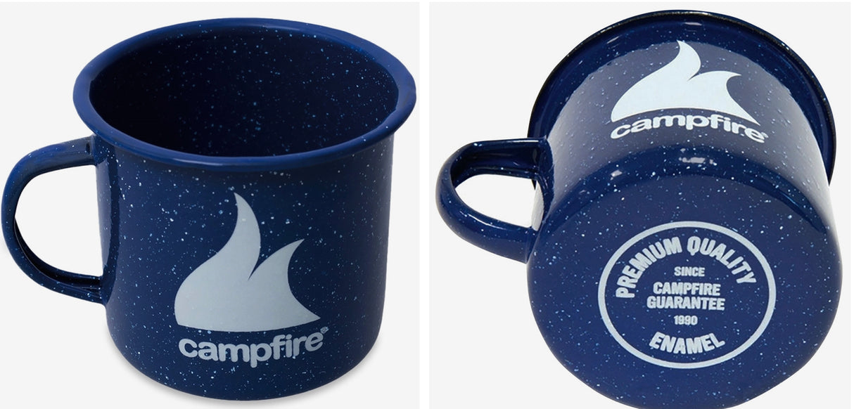 Campfire 9cm Blue Enamel Mug