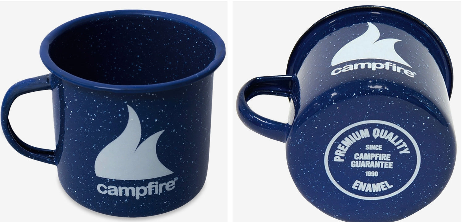 Campfire 9cm Blue Enamel Mug