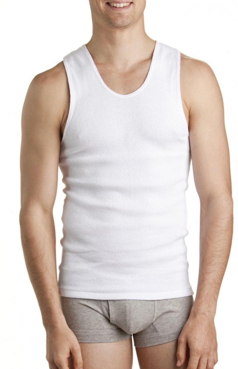 Bonds Mens 1PK White Chesty Singlet