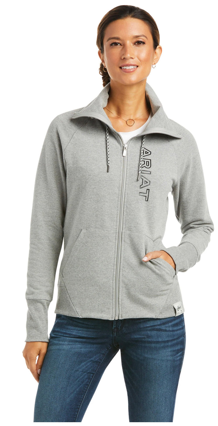 Ariat Ladies Team Logo Full Zip Sweatshirt