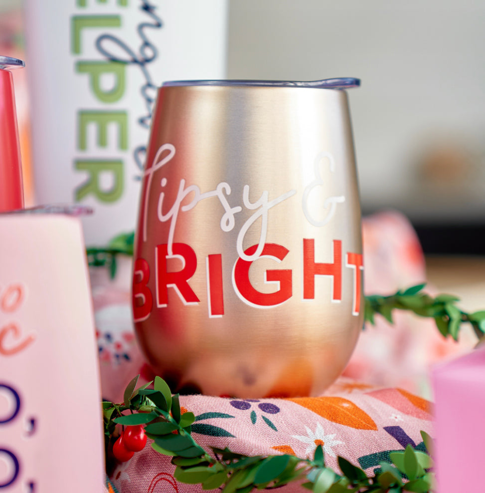 Wine Tumbler Tipsy & Bright