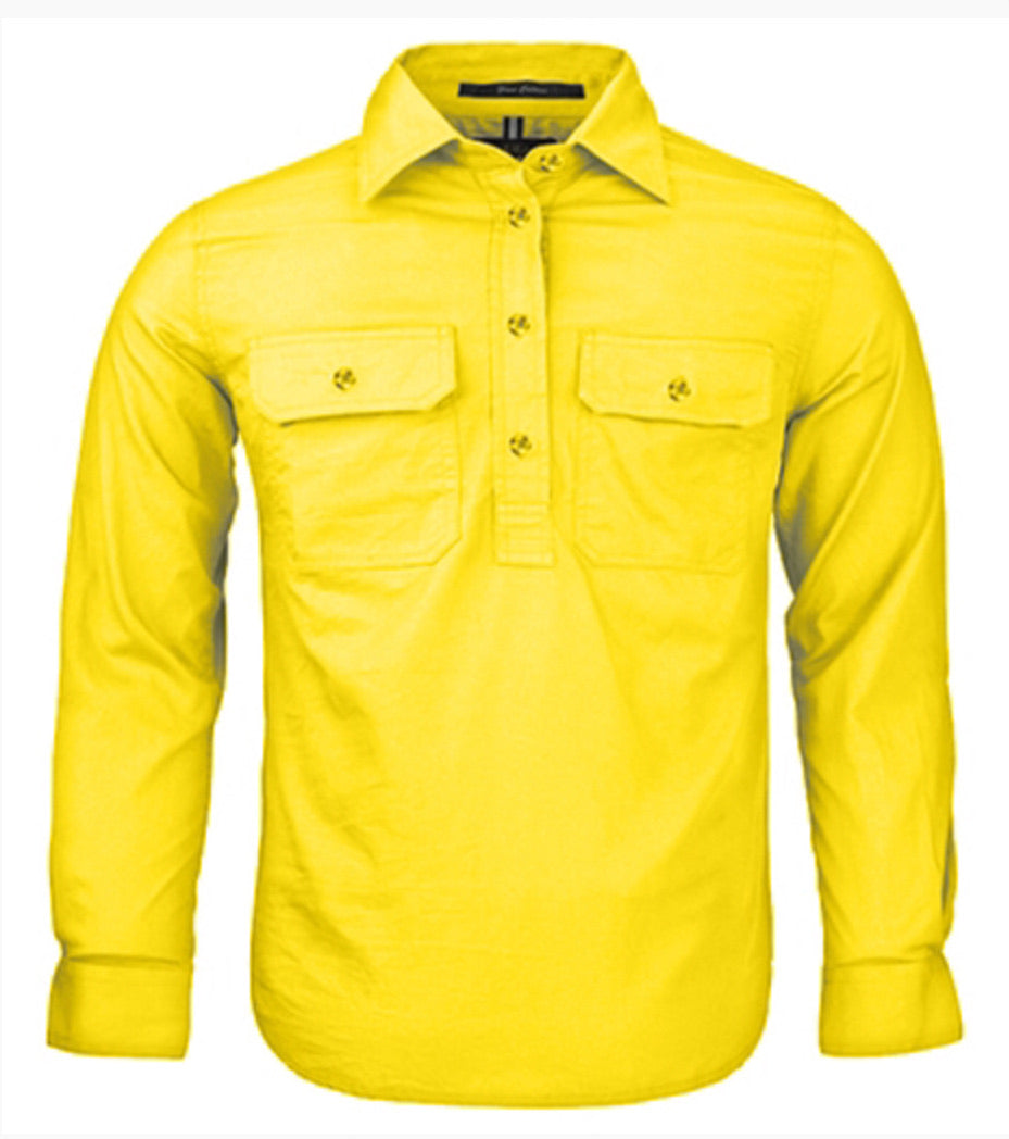 Pilbara Kids Closed Front L/S Shirt