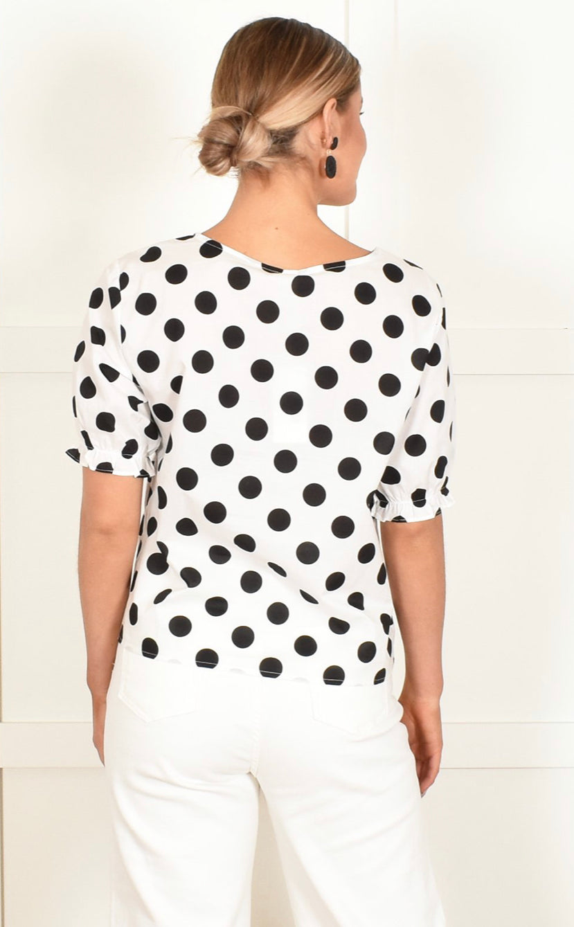 Adorne Ladies Willow Spot Top