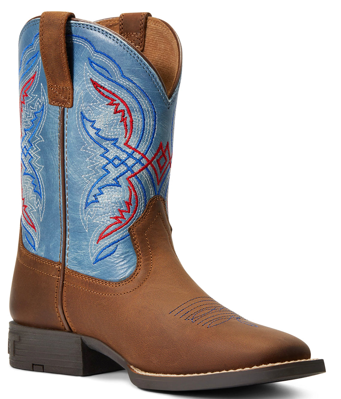 Ariat Kids Child Kicker Distressed Brown Stone Blue Boot
