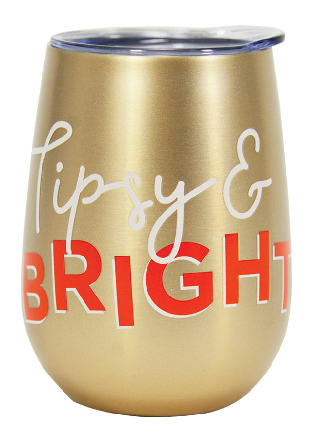 Wine Tumbler Tipsy & Bright