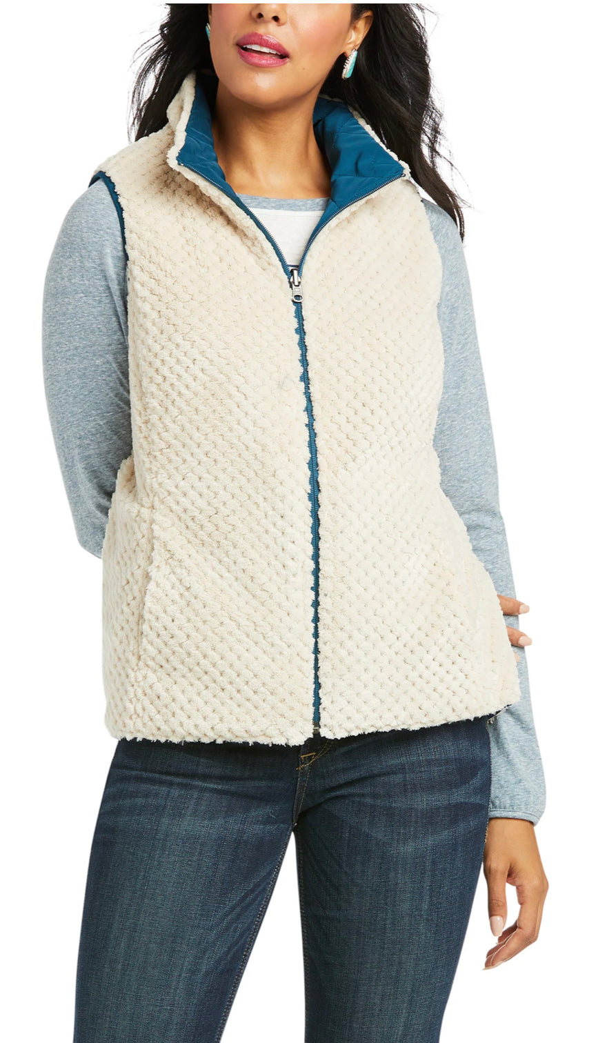 Ariat Ladies REAL Reversible Dillon Vest Teal 10037469