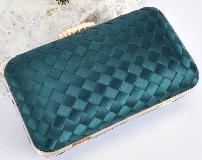 Adorne Ladies Aurelia Satin Plait Structured Case