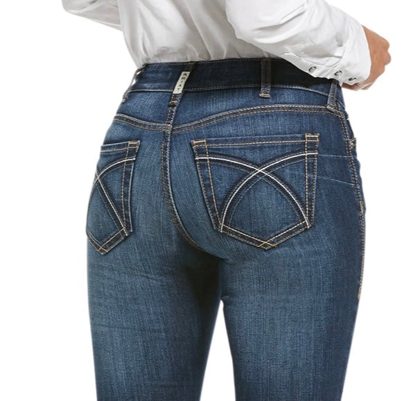 Ariat Ladies REAL Prefect Rise Boot Cut Rosa Lita 10027713