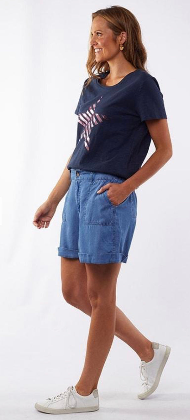 Elm Ladies Carley Chambray Shorts