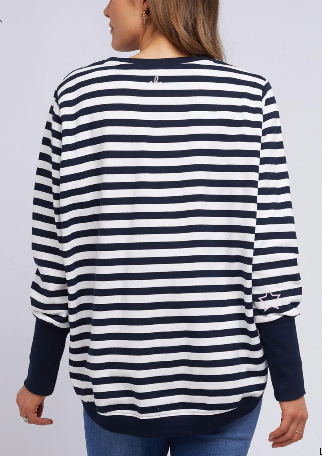Elm Kayla Crew Navy / White Stripe