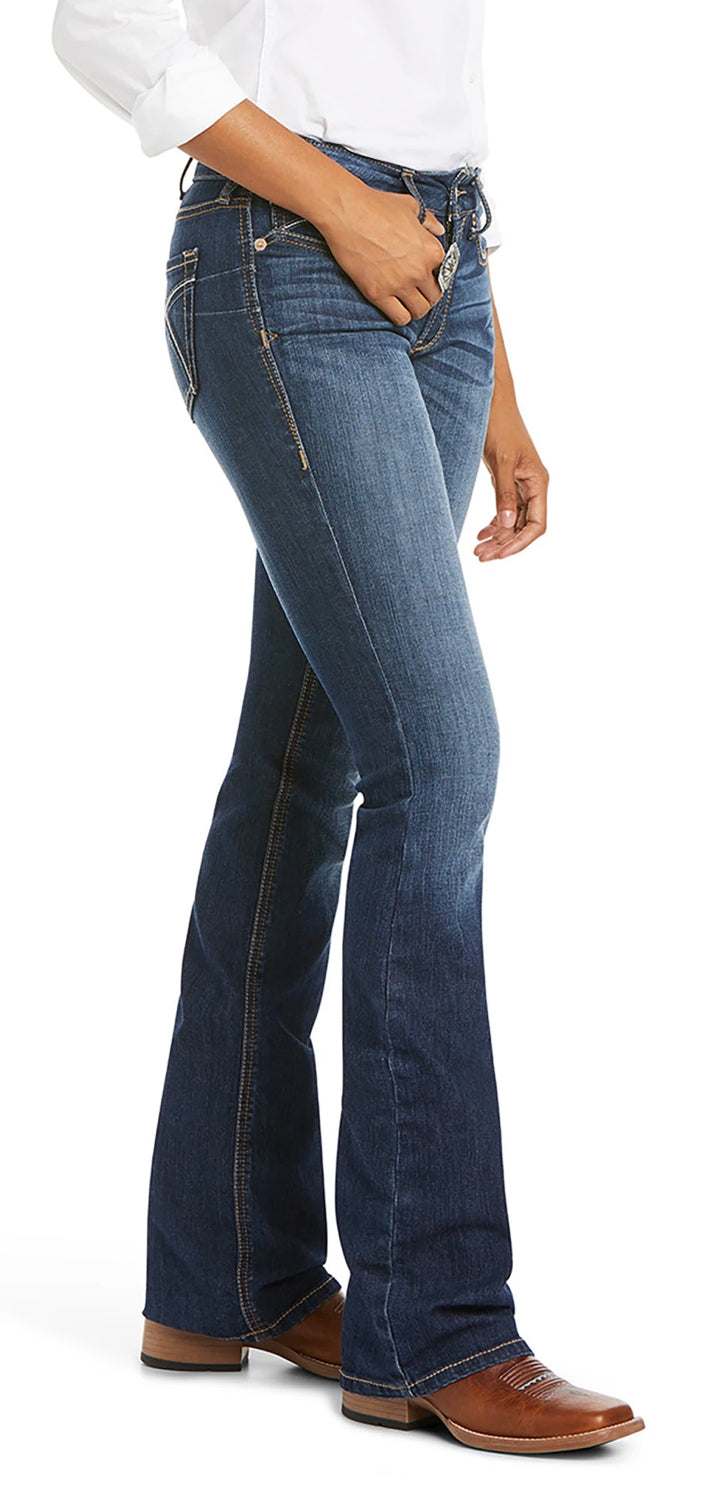 Ariat Ladies REAL Prefect Rise Boot Cut Rosa Lita 10027713