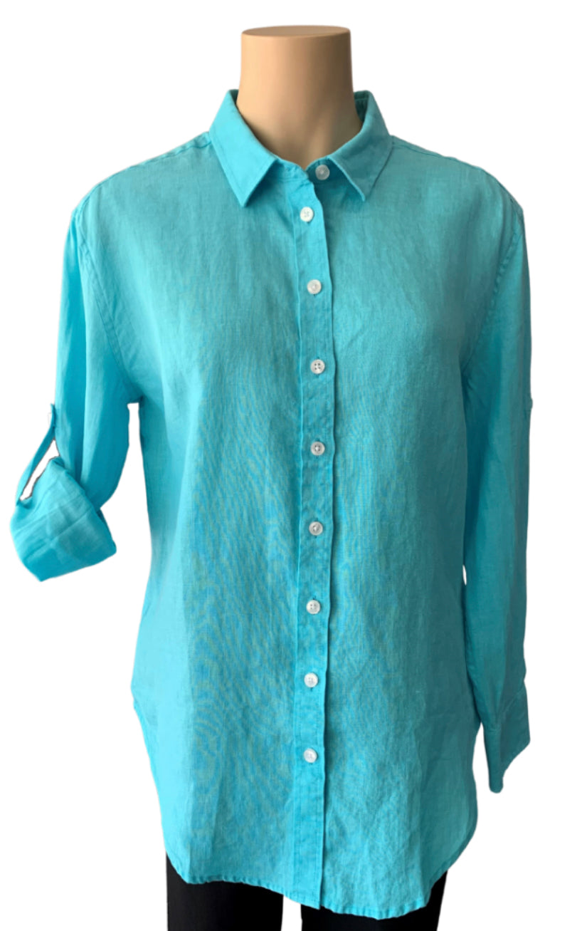 Pilbara Ladies Long Sleeved Linen Shirt