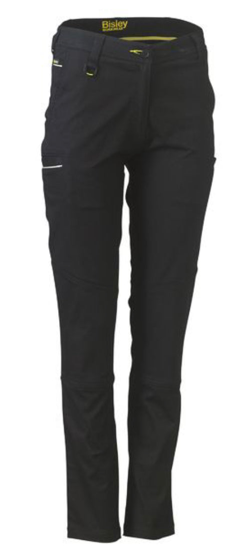 Bisley Ladies Mid Rise Cotton Stretch Pants BPL6015