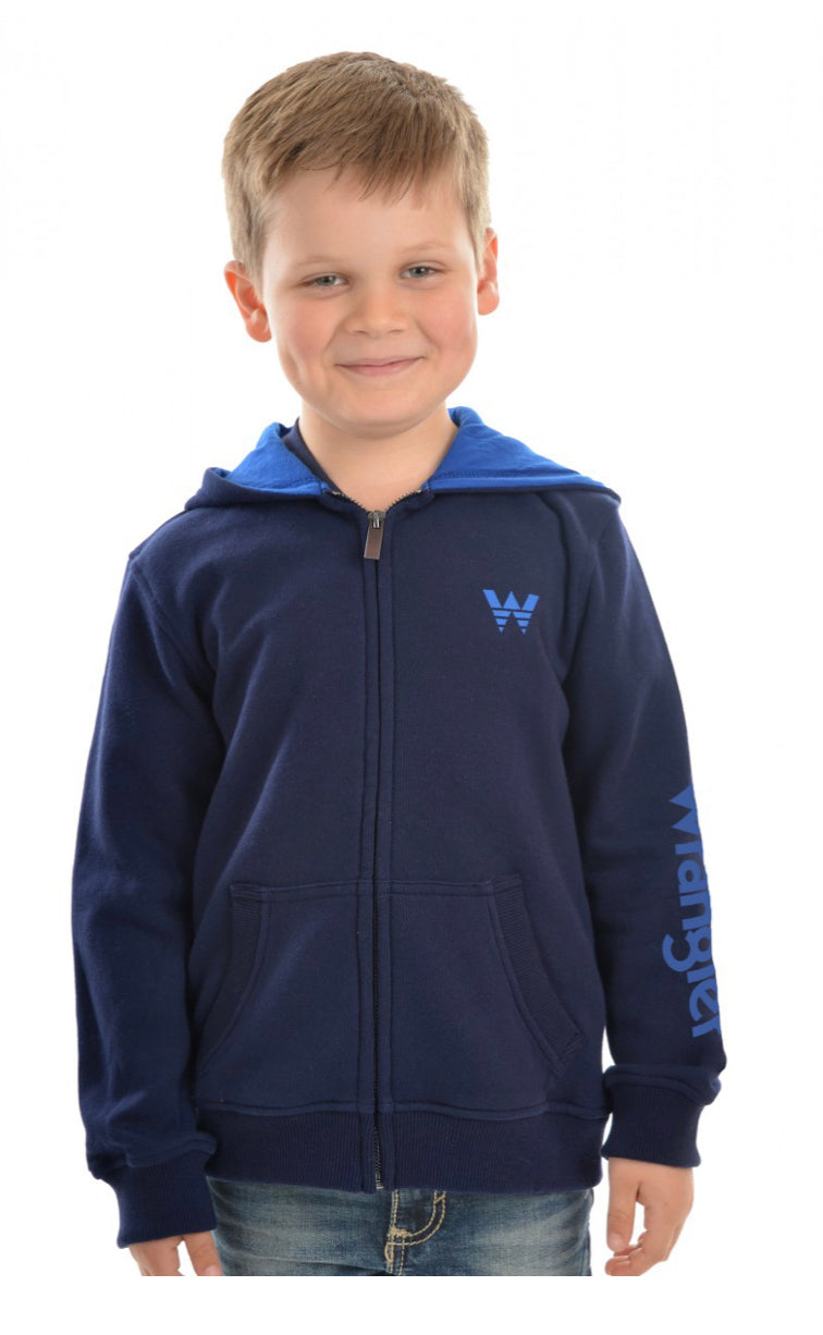 Wrangler Boys Logo Zip Up Hoodie